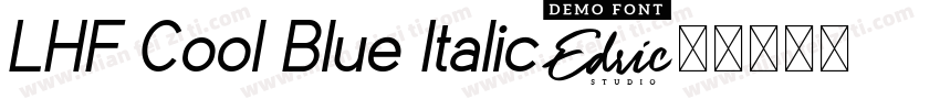 LHF Cool Blue Italic字体转换